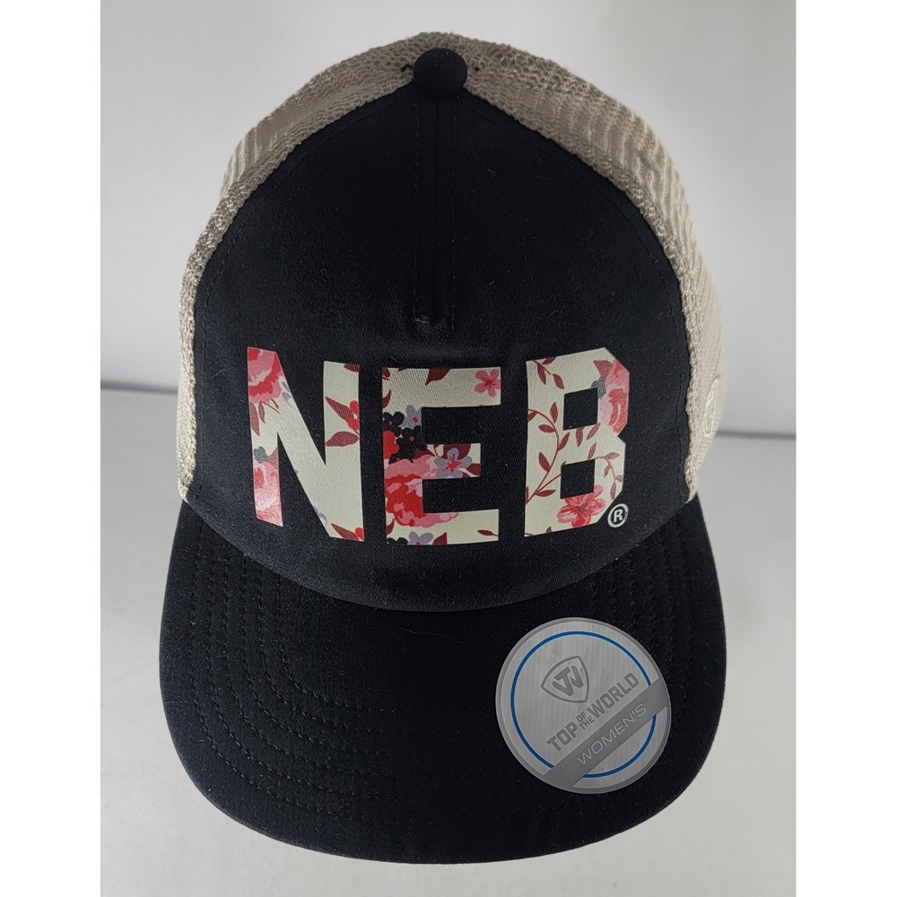 Top Of The World Women's Nebraska Corn Huskers Floral NEB Trucker Hat Strapback